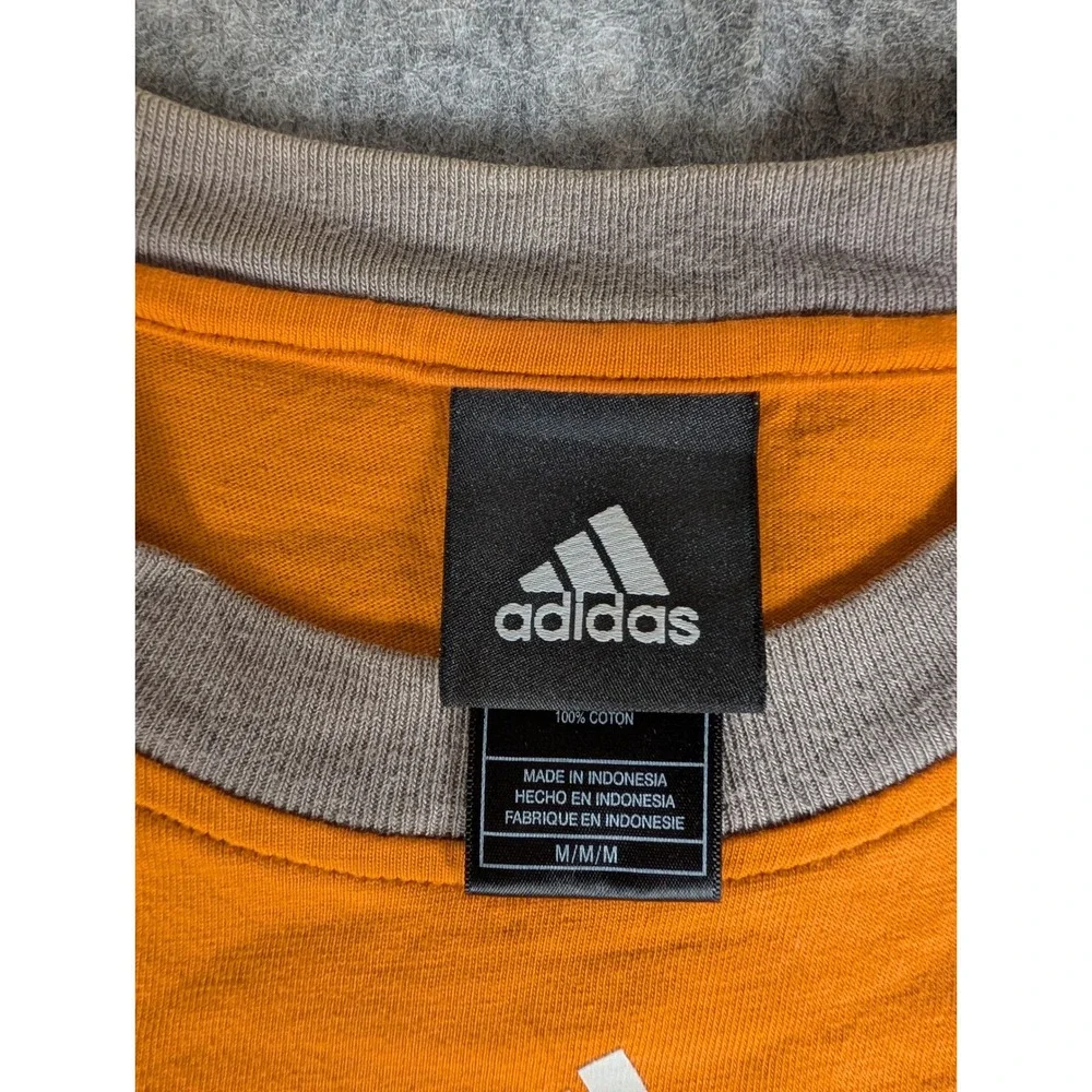 Adidas Phoenix Suns NBA‎ Raglan T-Shirt Orange Grey PHX Logo Mens M